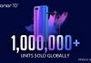 Honor 10, ένα εκατομμύριο πωλήσεις παγκοσμίως μέσα σε ένα μήνα