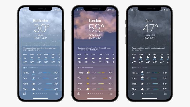 iOS 15 Weather